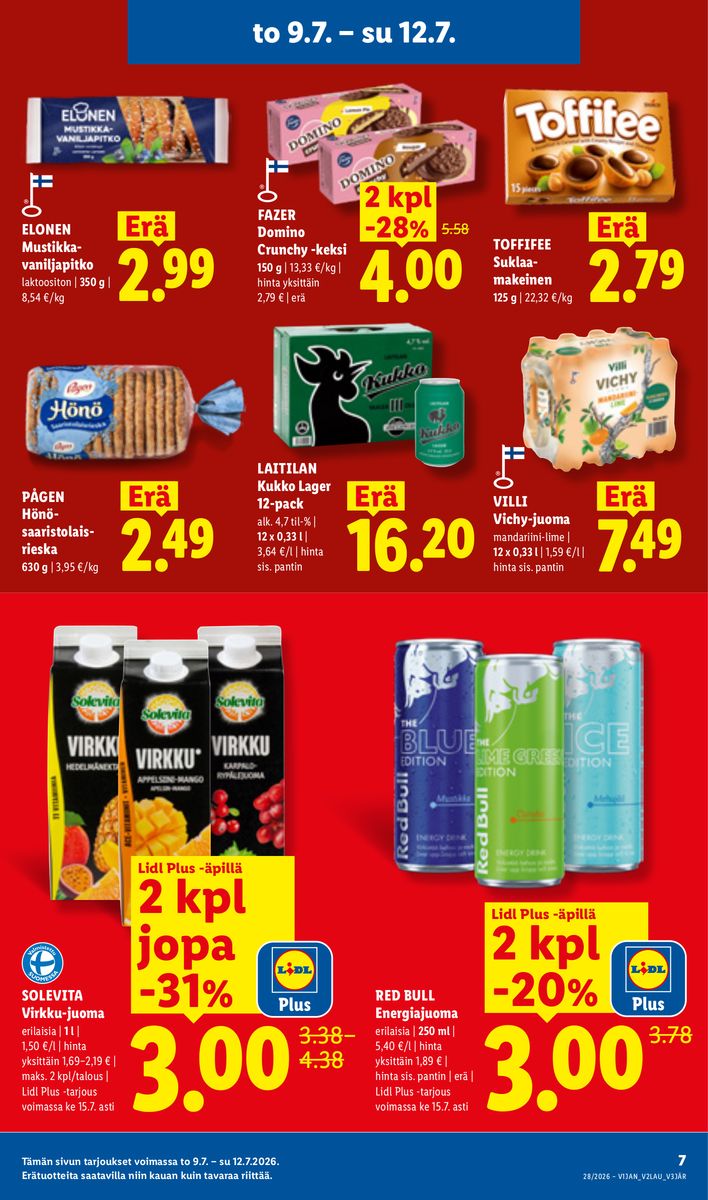Lidl catalog page 7 — 2026-07-09 to 2026-07-15