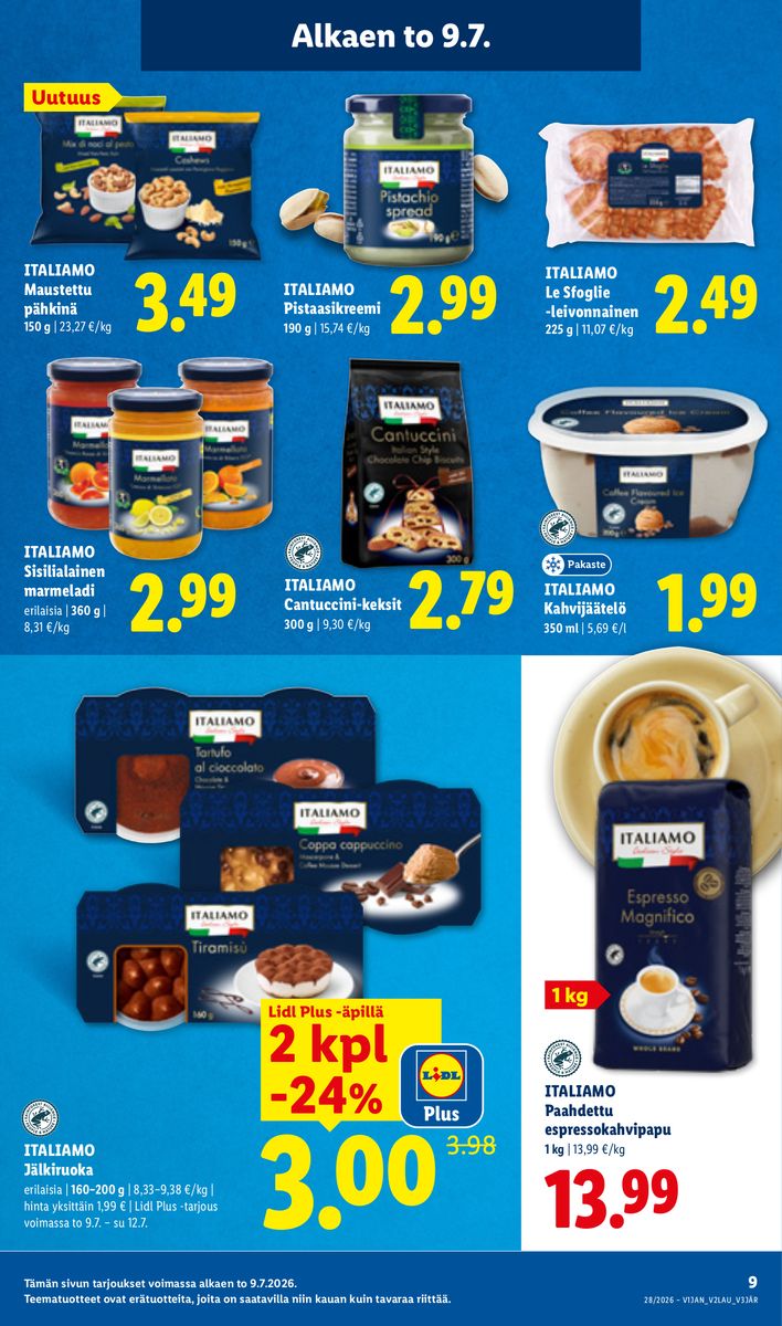 Lidl catalog page 9 — 2026-07-09 to 2026-07-15