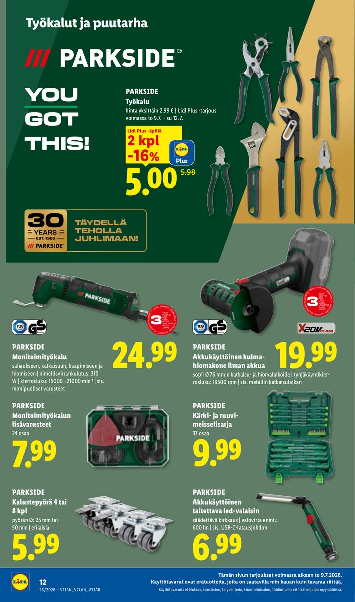 Lidl catalog page 16 — 2026-07-09 to 2026-07-15