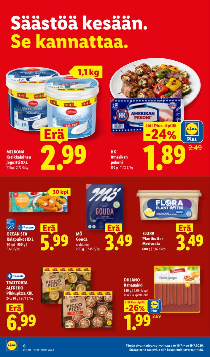 Lidl catalog page 6 — 2026-07-16 to 2026-07-22