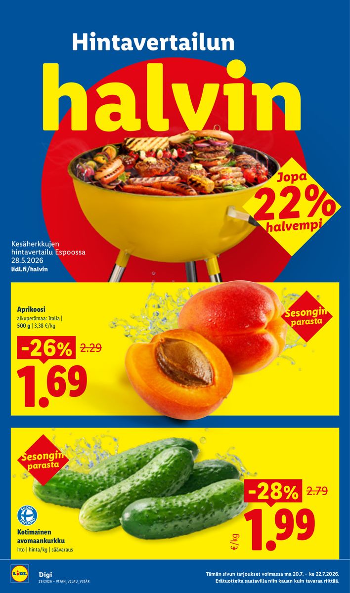 Lidl catalog page 22 — 2026-07-16 to 2026-07-22