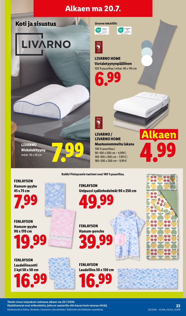 Lidl catalog page 31 — 2026-07-16 to 2026-07-22