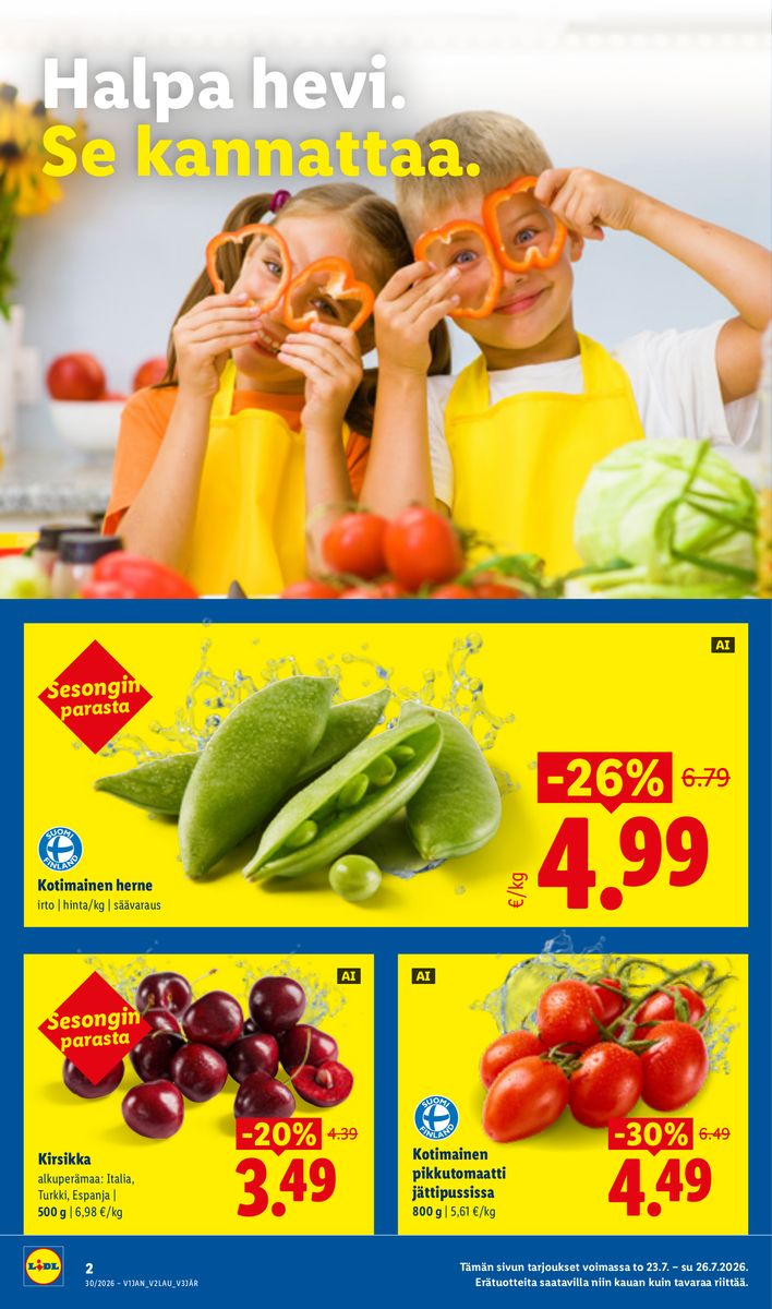 Lidl catalog page 2 — 2026-07-23 to 2026-07-29
