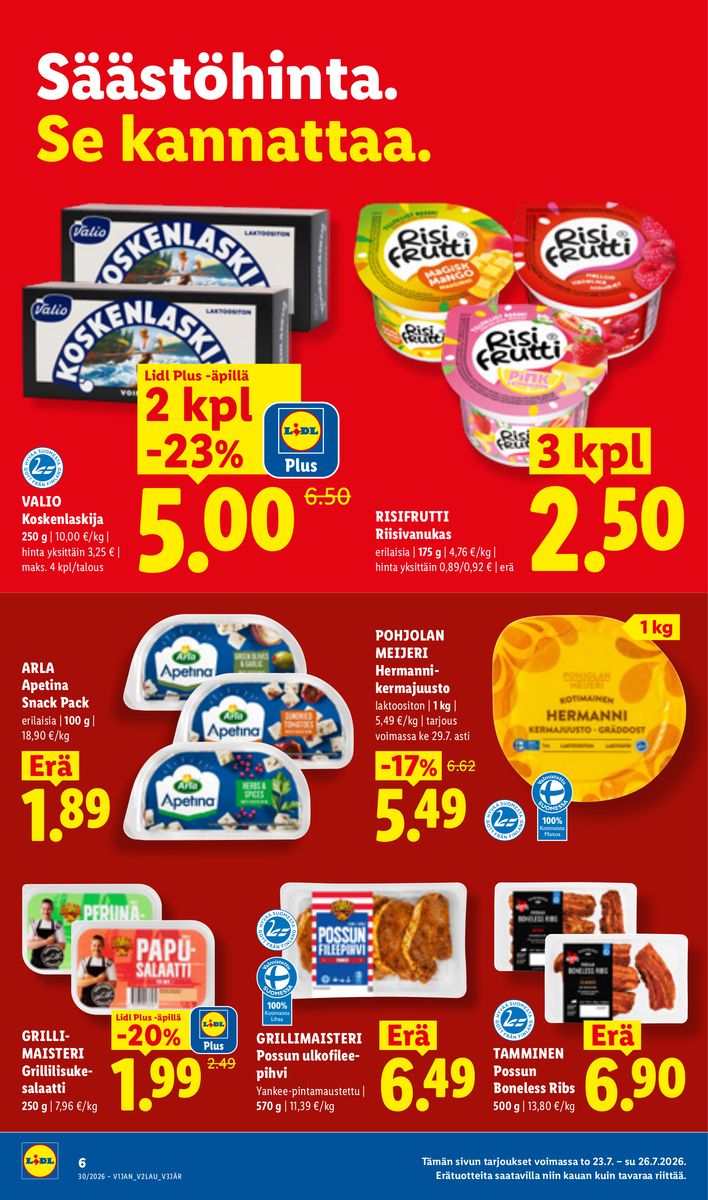 Lidl catalog page 6 — 2026-07-23 to 2026-07-29