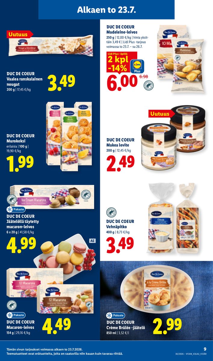 Lidl catalog page 9 — 2026-07-23 to 2026-07-29