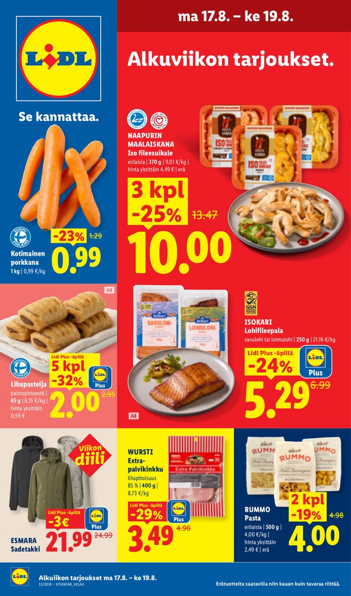 Lidl catalog 2026-08-17 to 2026-08-19