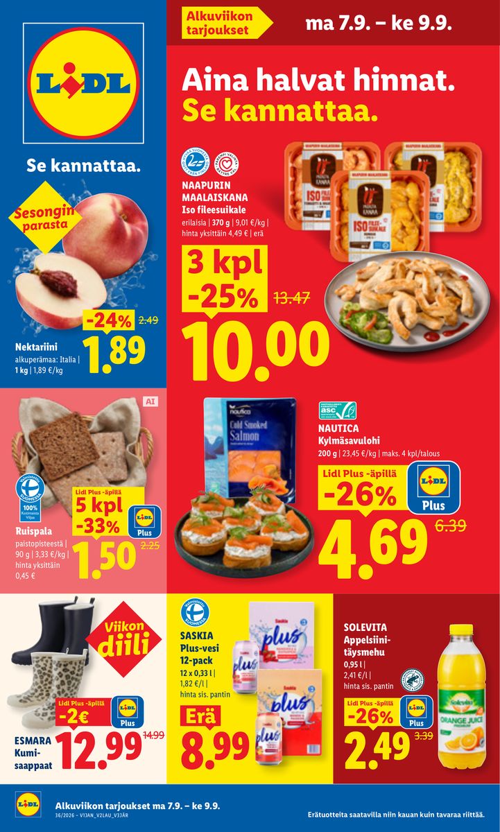 Lidl catalog 2026-09-07 to 2026-09-09
