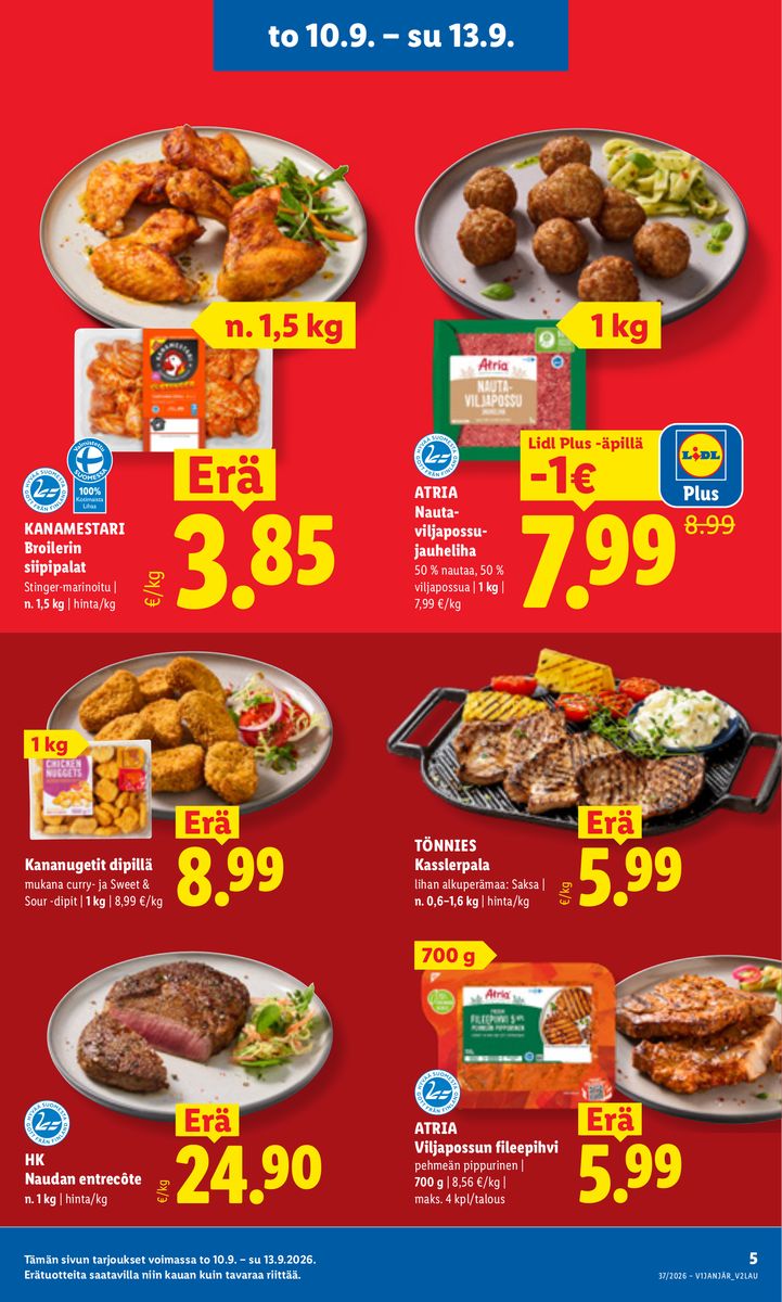 Lidl catalog page 5 — 2026-09-10 to 2026-09-13