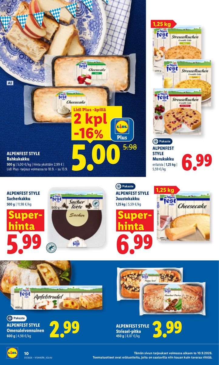 Lidl catalog page 10 — 2026-09-10 to 2026-09-13