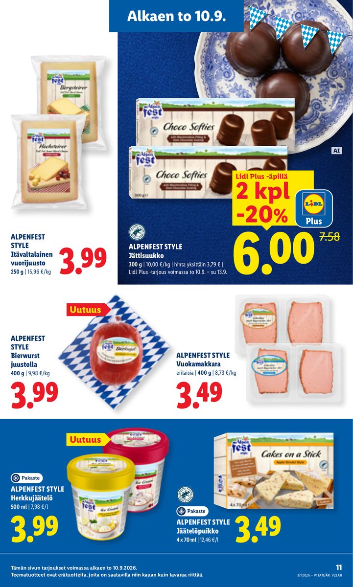 Lidl catalog page 11 — 2026-09-10 to 2026-09-13