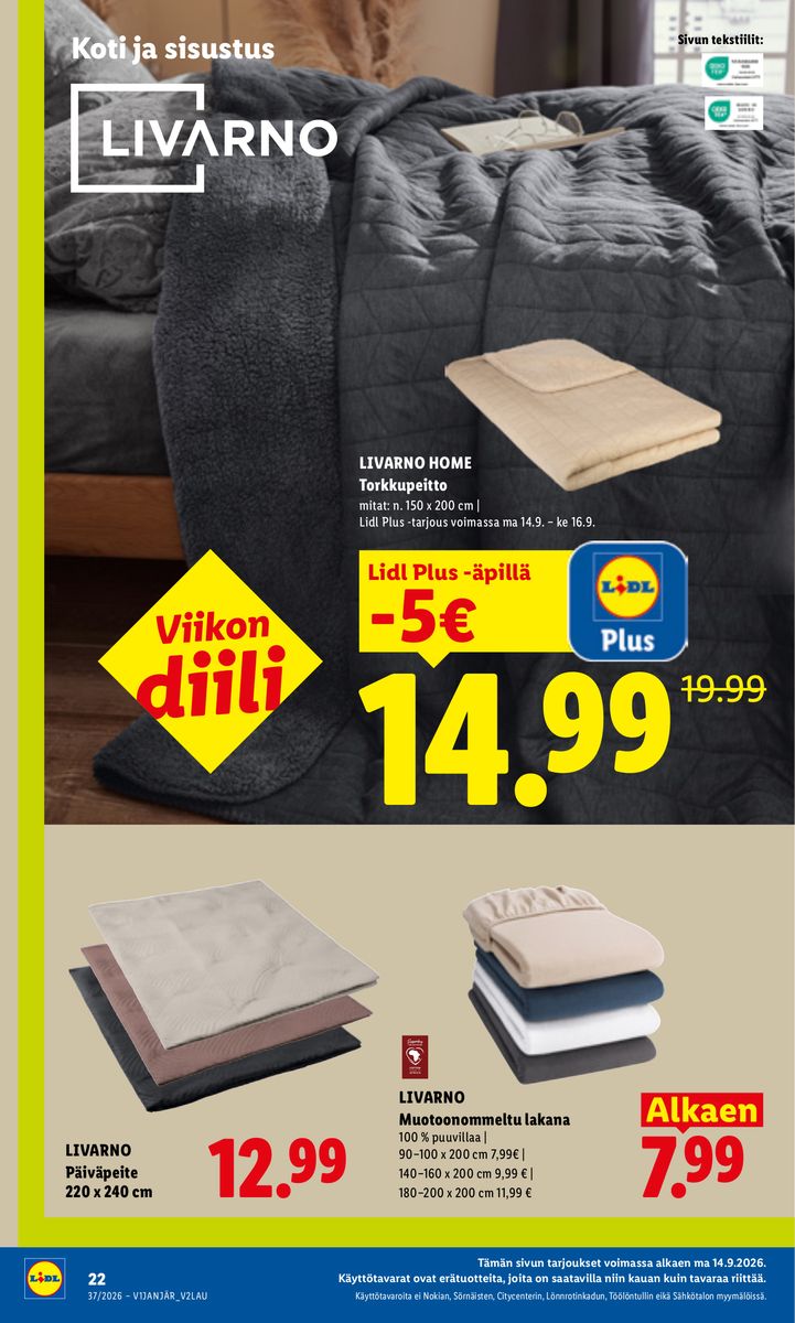 Lidl catalog page 22 — 2026-09-10 to 2026-09-13