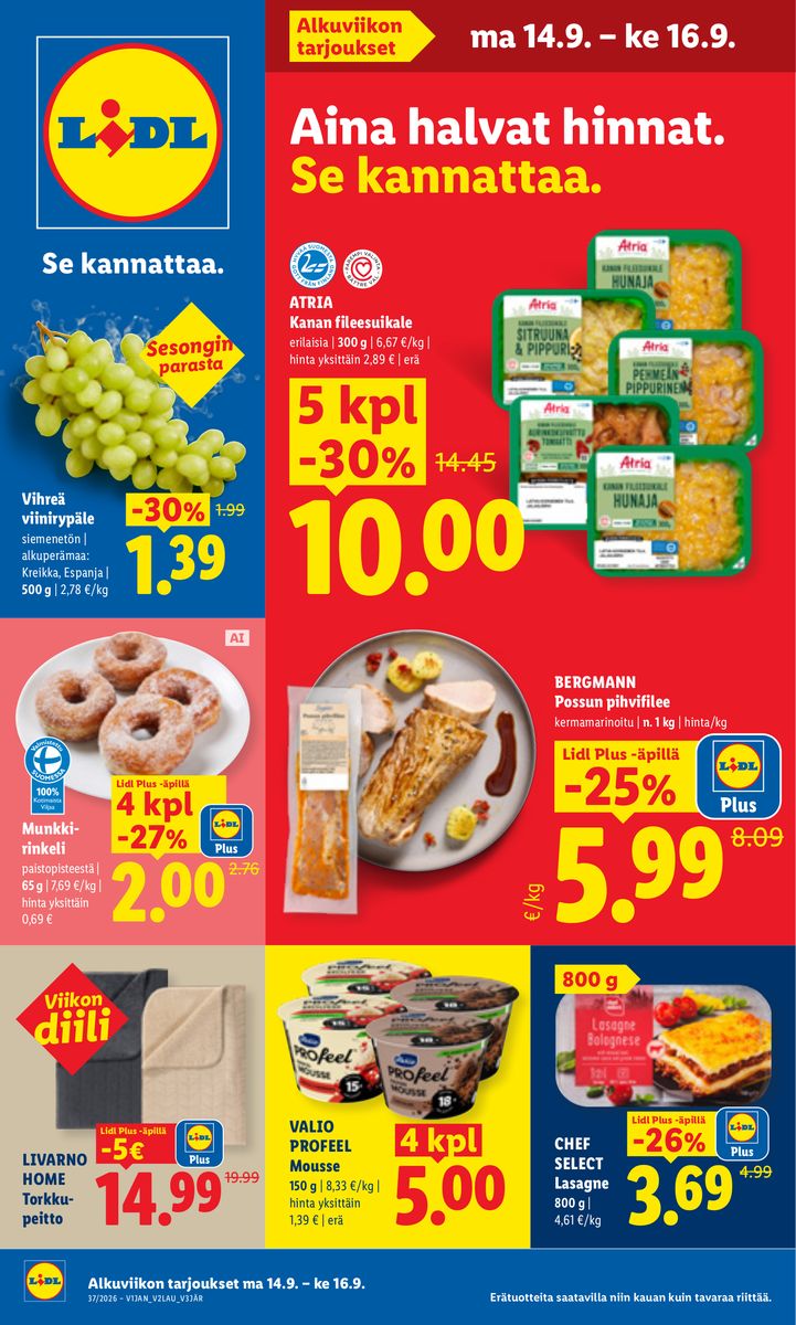 Lidl catalog 2026-09-14 to 2026-09-16