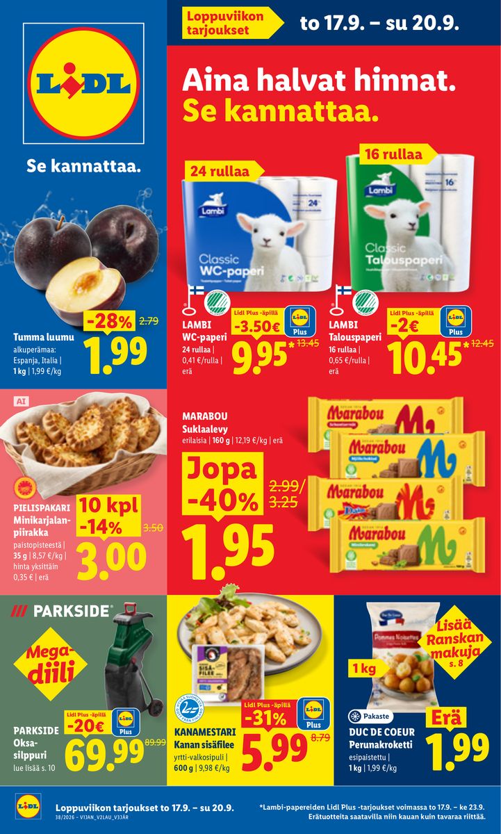 Lidl catalog 2026-09-17 to 2026-09-20