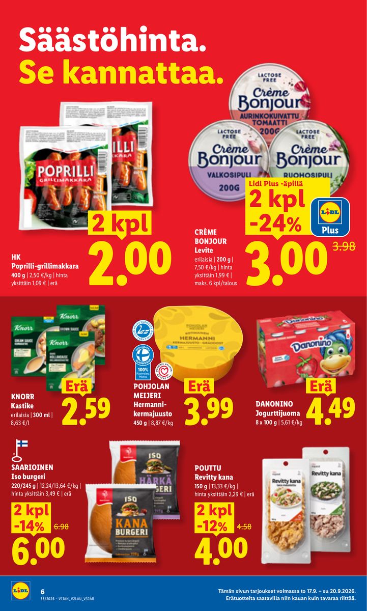 Lidl catalog page 6 — 2026-09-17 to 2026-09-20