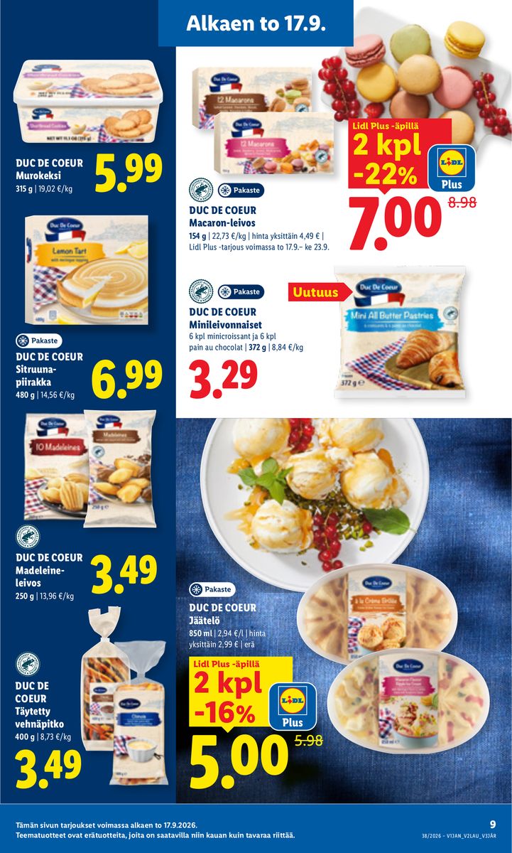 Lidl catalog page 9 — 2026-09-17 to 2026-09-20