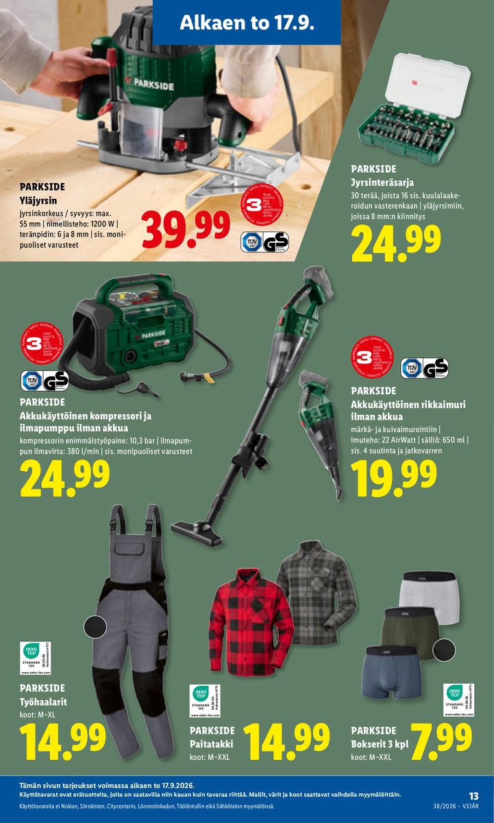 Lidl catalog page 15 — 2026-09-17 to 2026-09-20