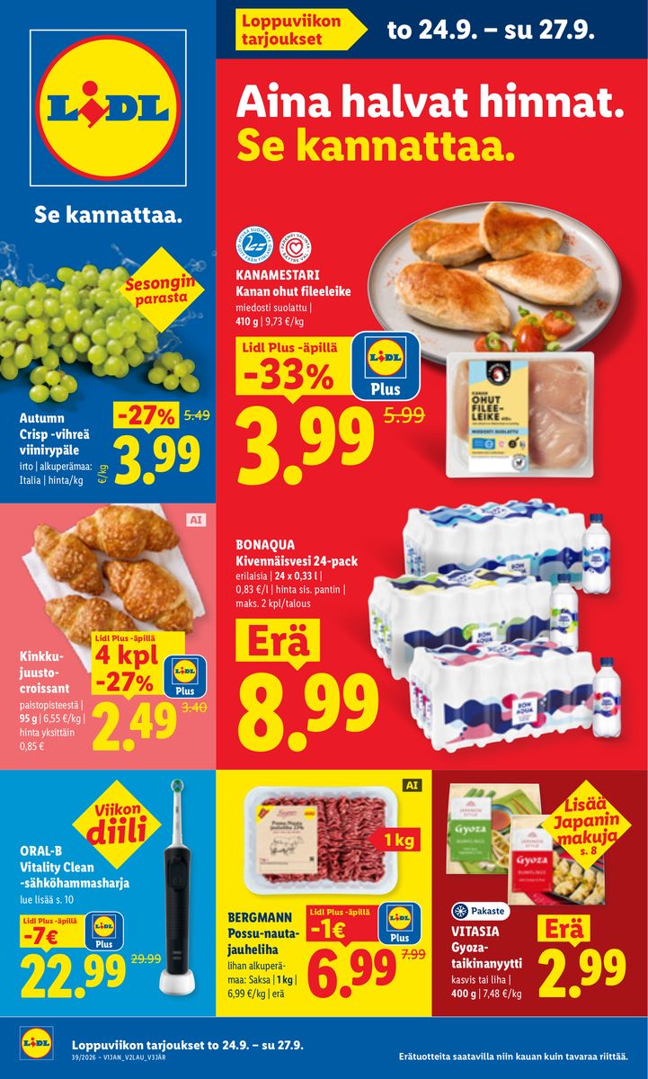 Lidl catalog 2026-09-24 to 2026-09-27