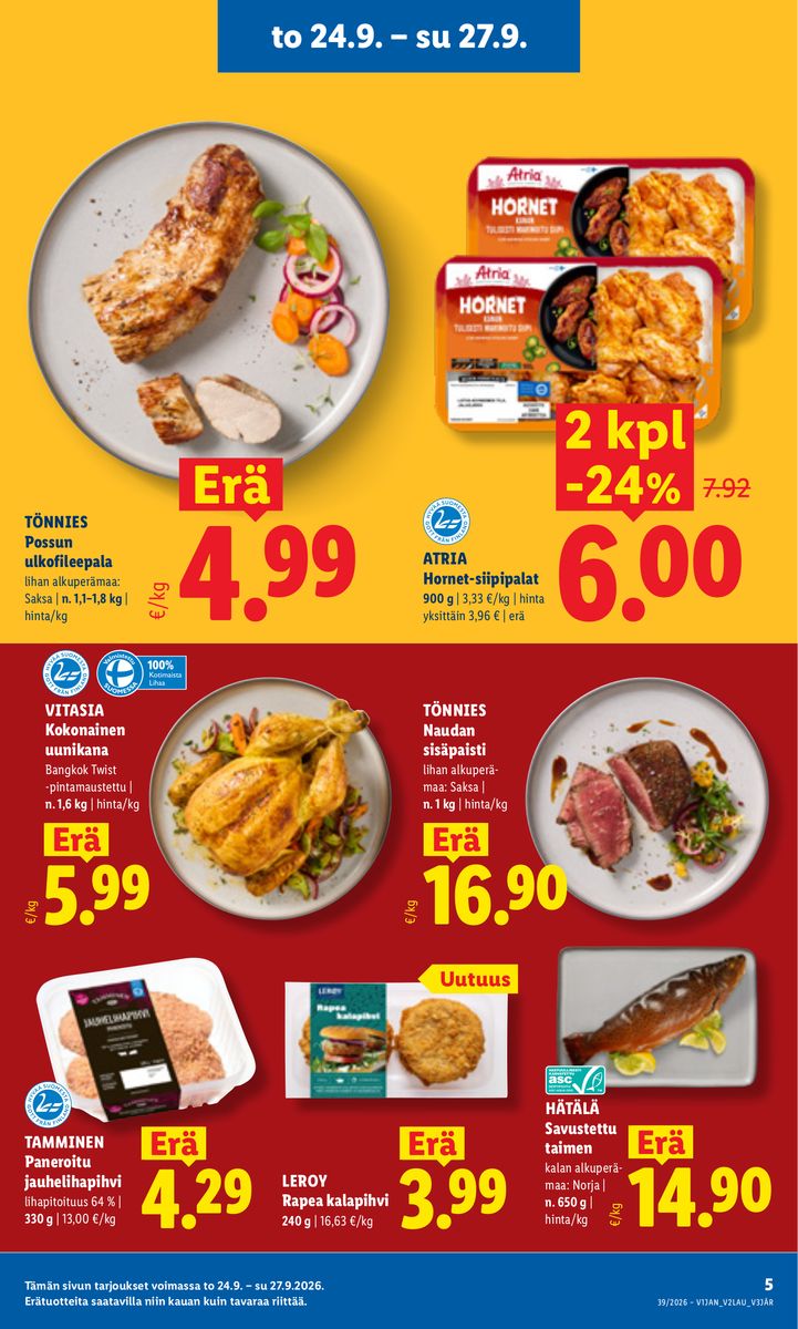 Lidl catalog page 5 — 2026-09-24 to 2026-09-27