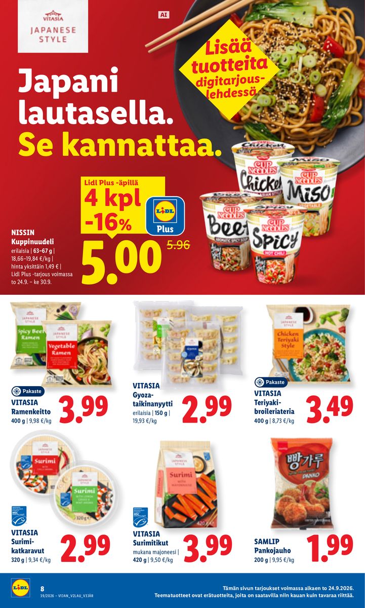 Lidl catalog page 8 — 2026-09-24 to 2026-09-27