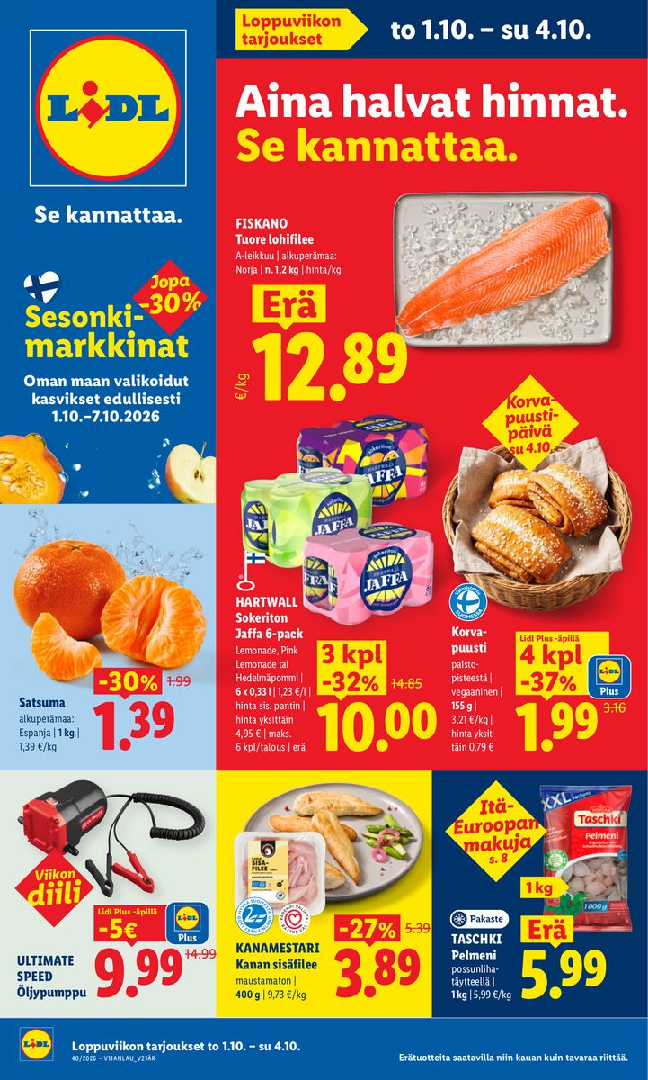 Lidl catalog 2026-10-01 to 2026-10-04