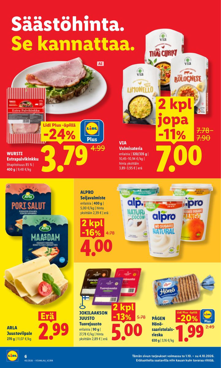 Lidl catalog page 6 — 2026-10-01 to 2026-10-04