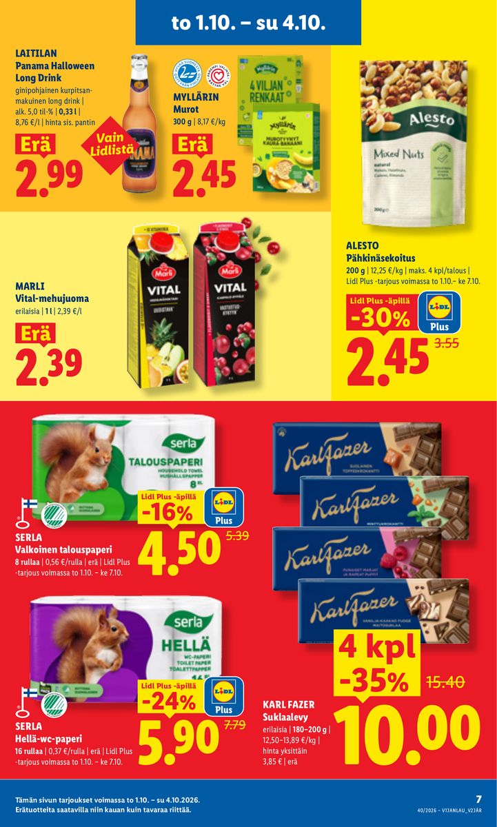 Lidl catalog page 7 — 2026-10-01 to 2026-10-04