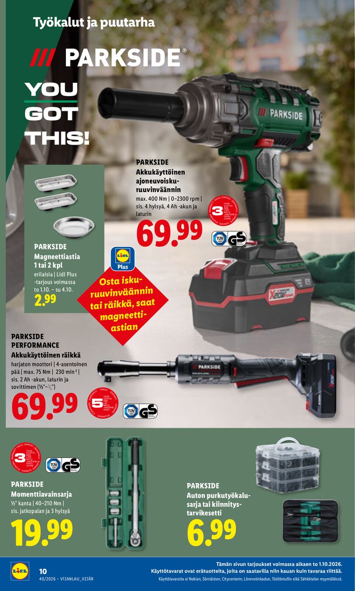 Lidl catalog page 14 — 2026-10-01 to 2026-10-04