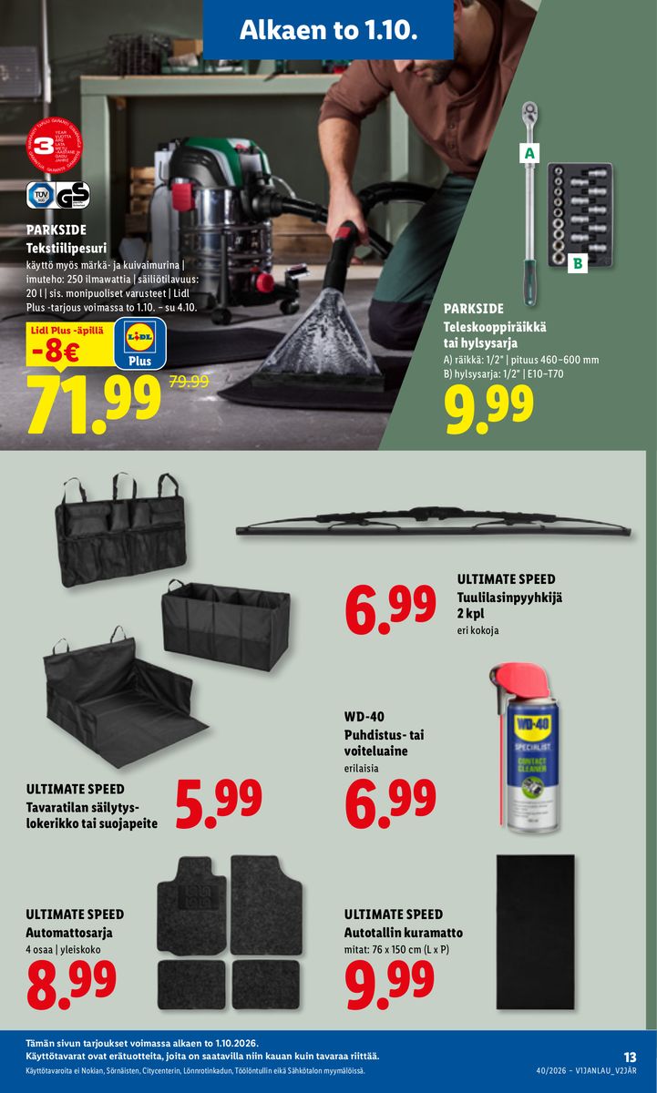 Lidl catalog page 17 — 2026-10-01 to 2026-10-04