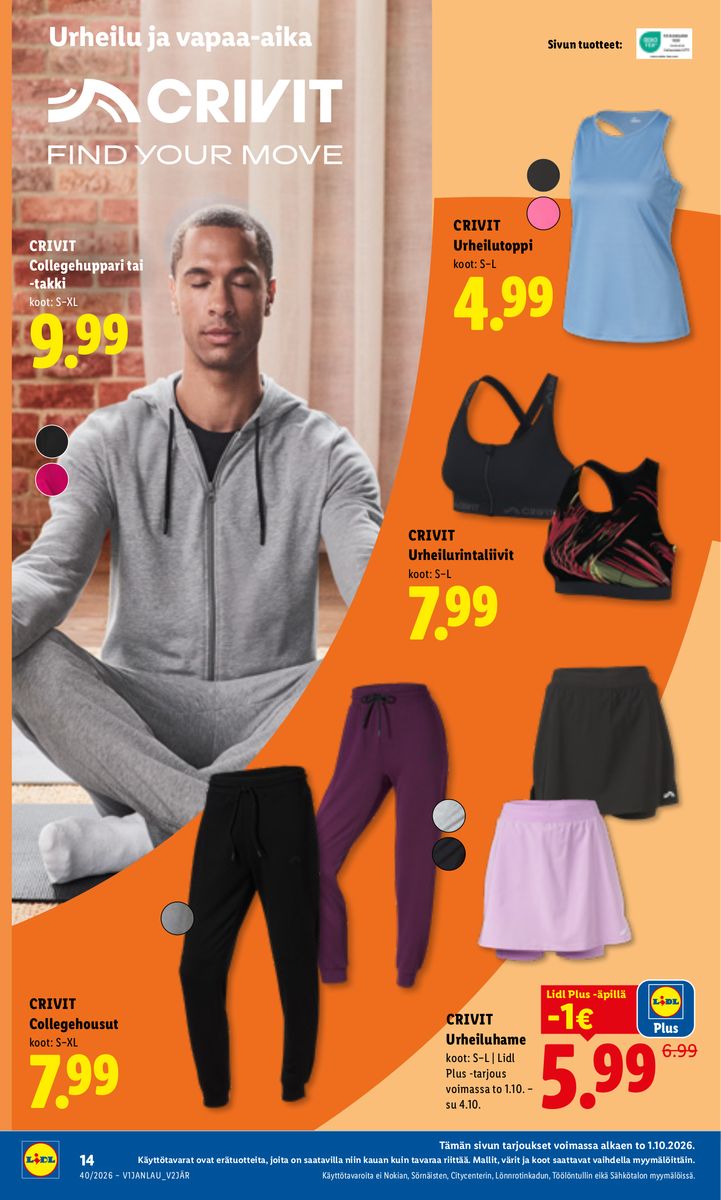 Lidl catalog page 18 — 2026-10-01 to 2026-10-04