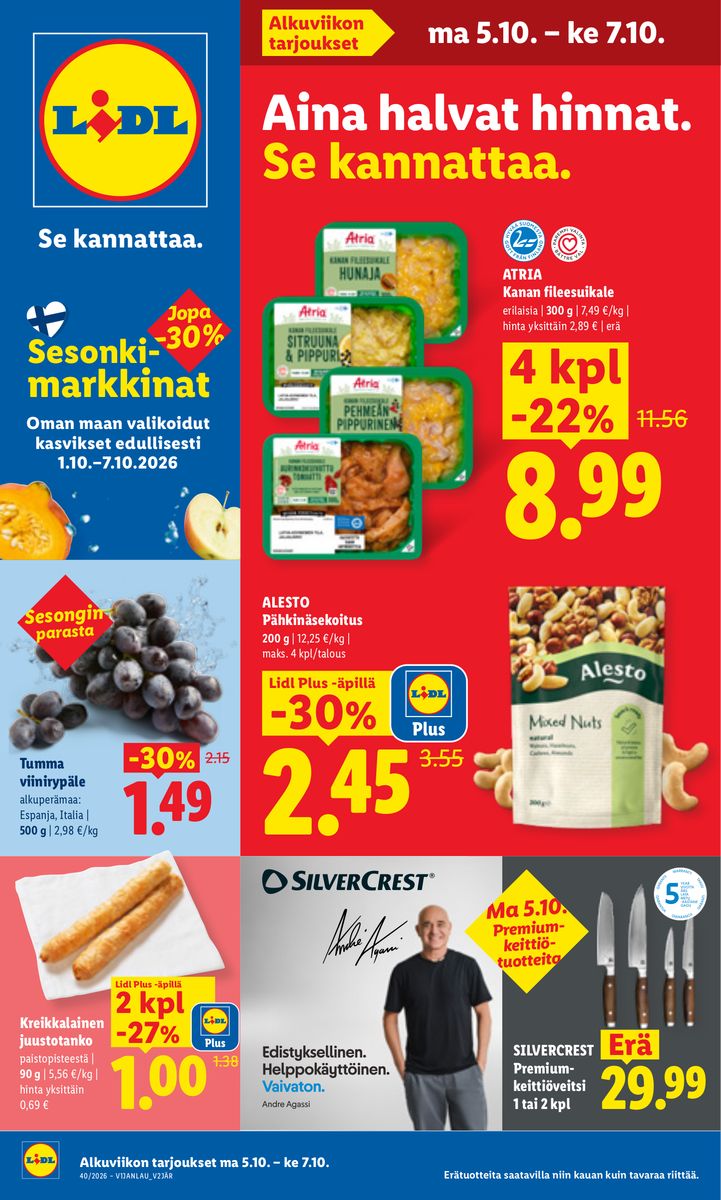 Lidl catalog 2026-10-05 to 2026-10-07