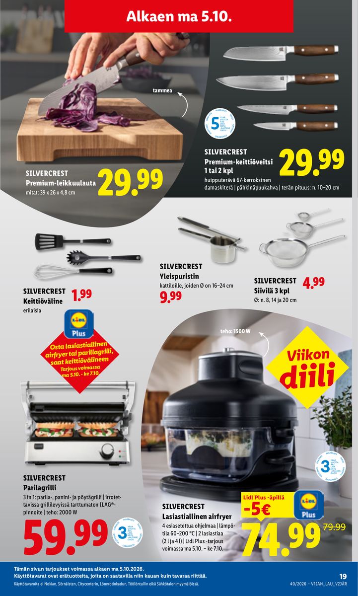 Lidl catalog page 9 — 2026-10-05 to 2026-10-07