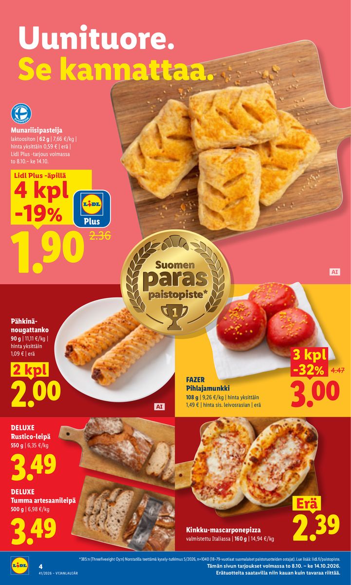 Lidl catalog page 4 — 2026-10-08 to 2026-10-11