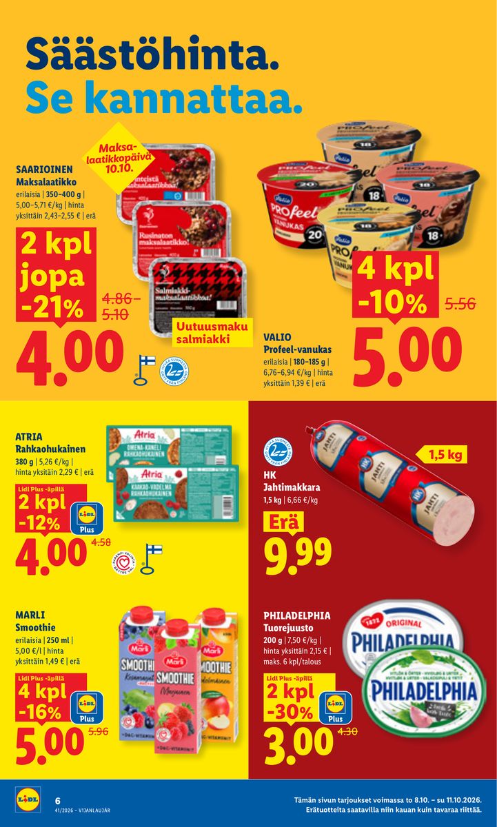 Lidl catalog page 6 — 2026-10-08 to 2026-10-11