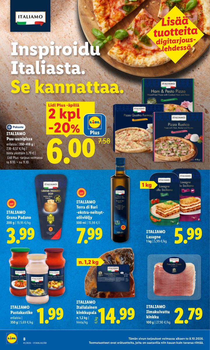 Lidl catalog page 8 — 2026-10-08 to 2026-10-11