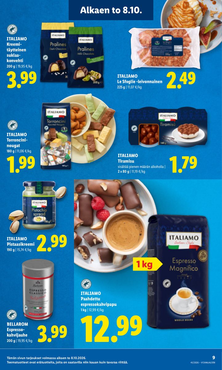Lidl catalog page 9 — 2026-10-08 to 2026-10-11