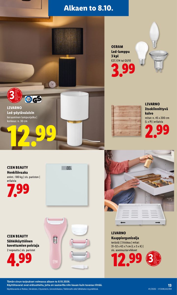 Lidl catalog page 19 — 2026-10-08 to 2026-10-11