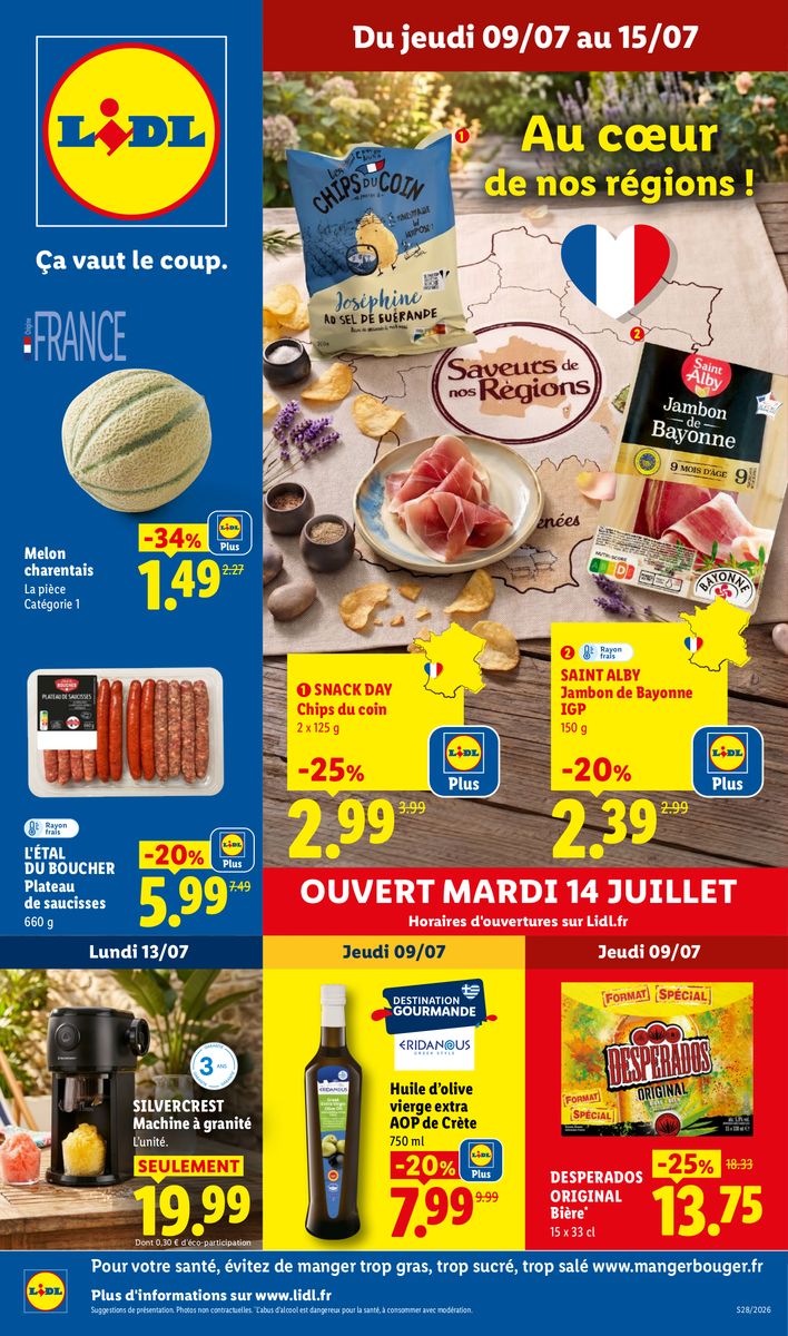 Lidl catalog page 1 — 2026-07-09 to 2026-07-15