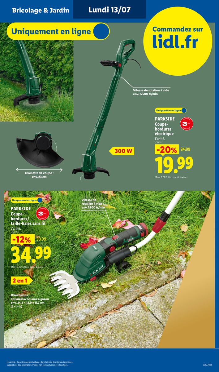 Lidl catalog page 61 — 2026-07-09 to 2026-07-15