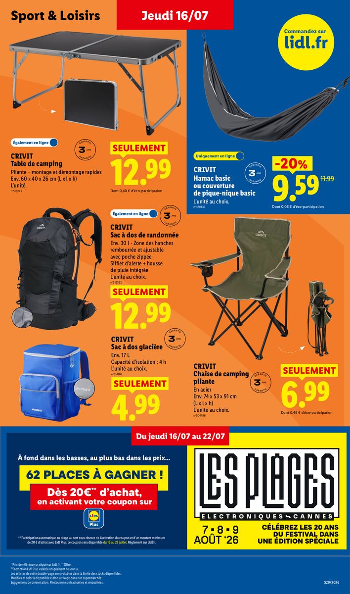 Lidl catalog page 29 — 2026-07-16 to 2026-07-22