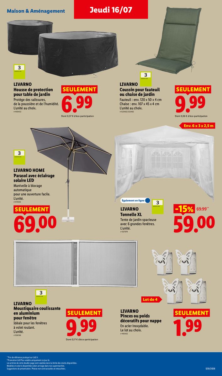 Lidl catalog page 31 — 2026-07-16 to 2026-07-22