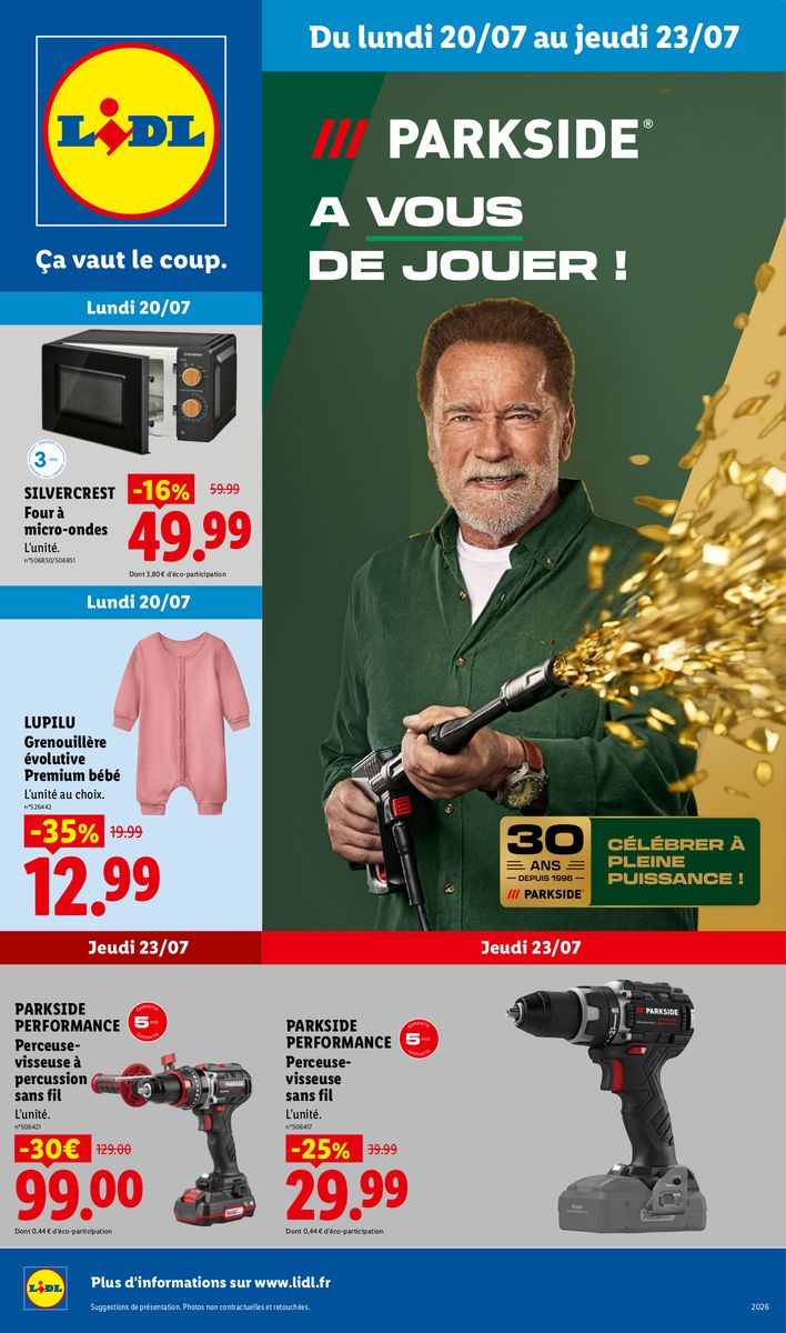 Lidl catalog page 1 — 2026-07-20 to 2026-07-23