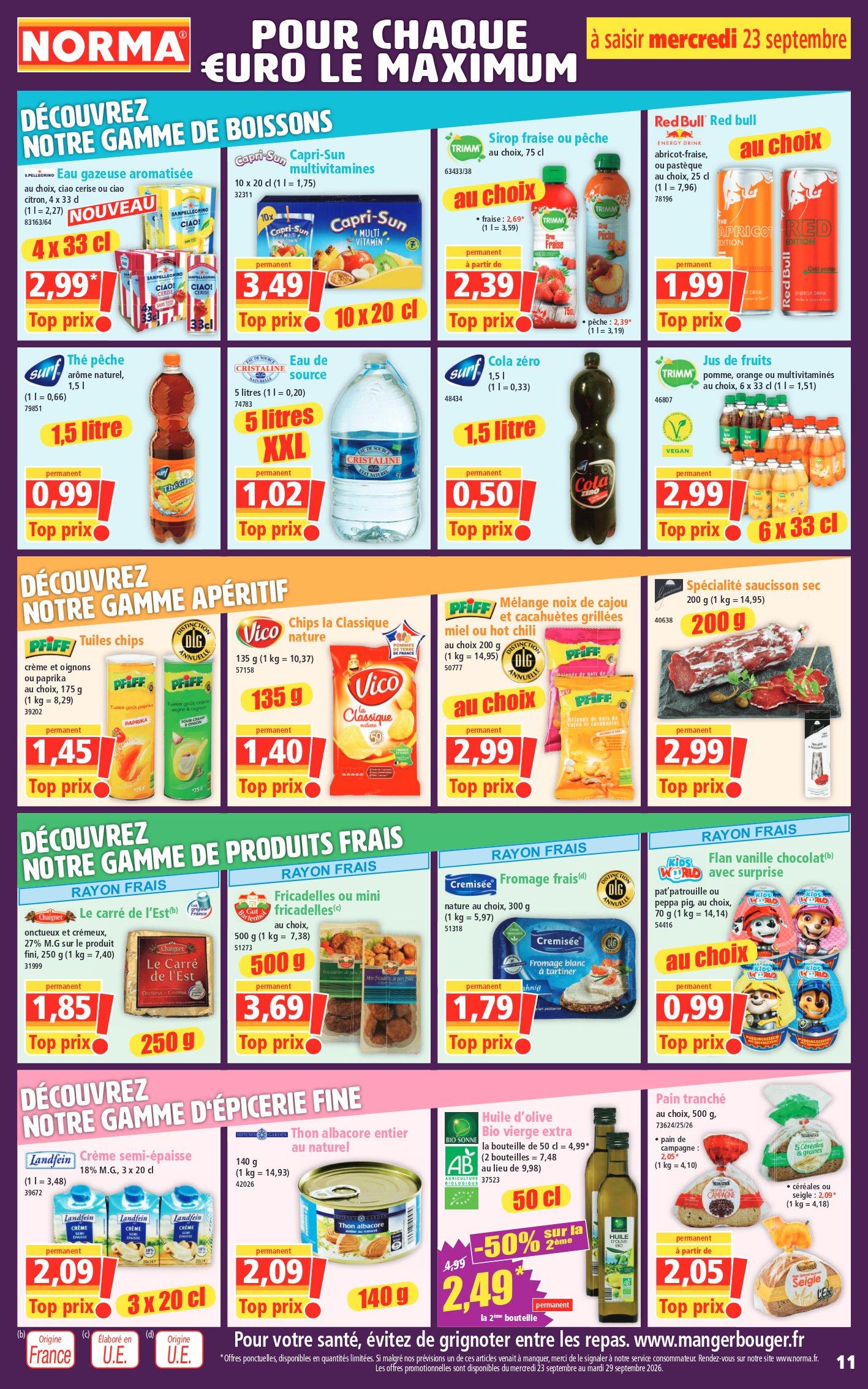 Norma catalog page 11 — 2026-09-23 to 2026-09-23