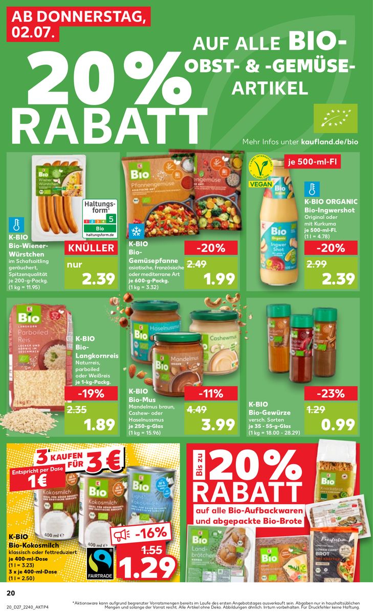 Kaufland catalog page 20 — 2026-07-02 to 2026-07-08