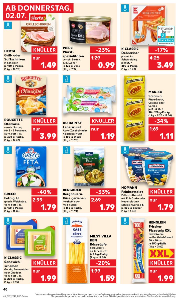 Kaufland catalog page 38 — 2026-07-02 to 2026-07-08