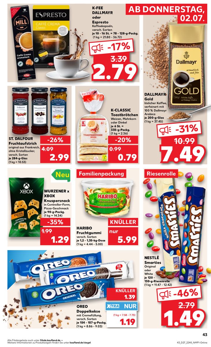 Kaufland catalog page 43 — 2026-07-02 to 2026-07-08