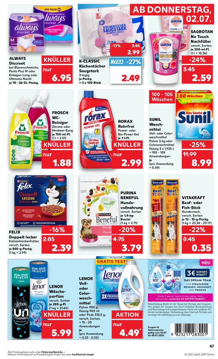 Kaufland catalog page 47 — 2026-07-02 to 2026-07-08
