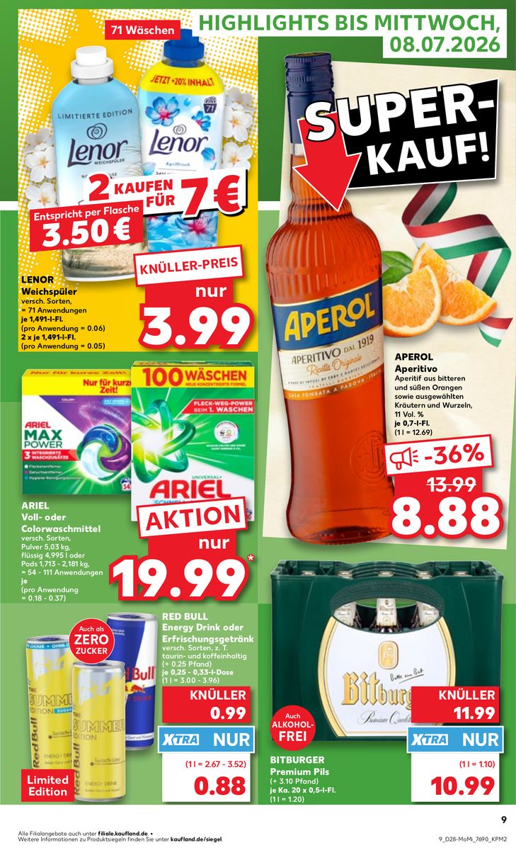 Kaufland catalog page 9 — 2026-07-06 to 2026-07-08