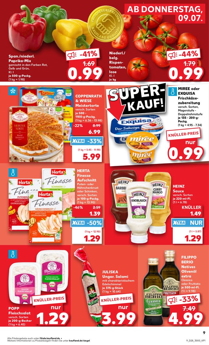 Kaufland catalog page 9 — 2026-07-09 to 2026-07-15