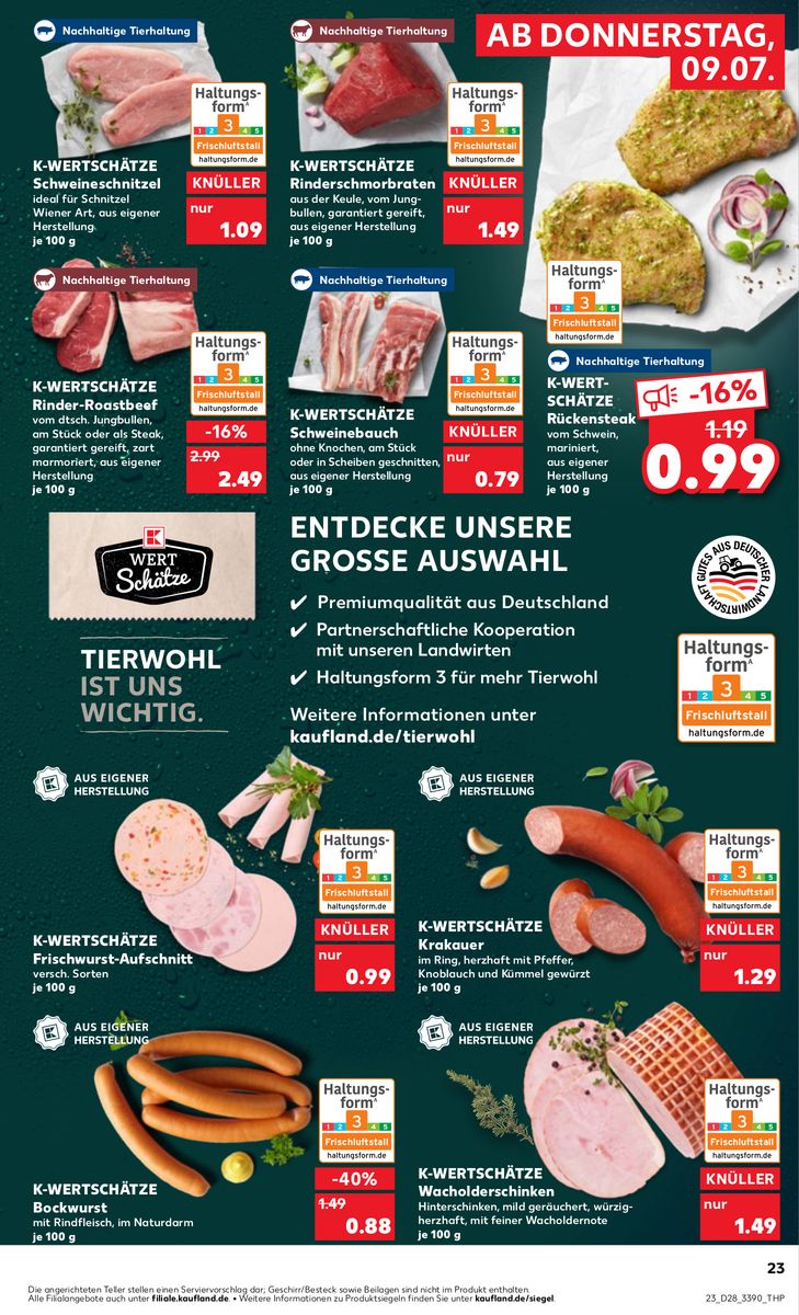 Kaufland catalog page 23 — 2026-07-09 to 2026-07-15