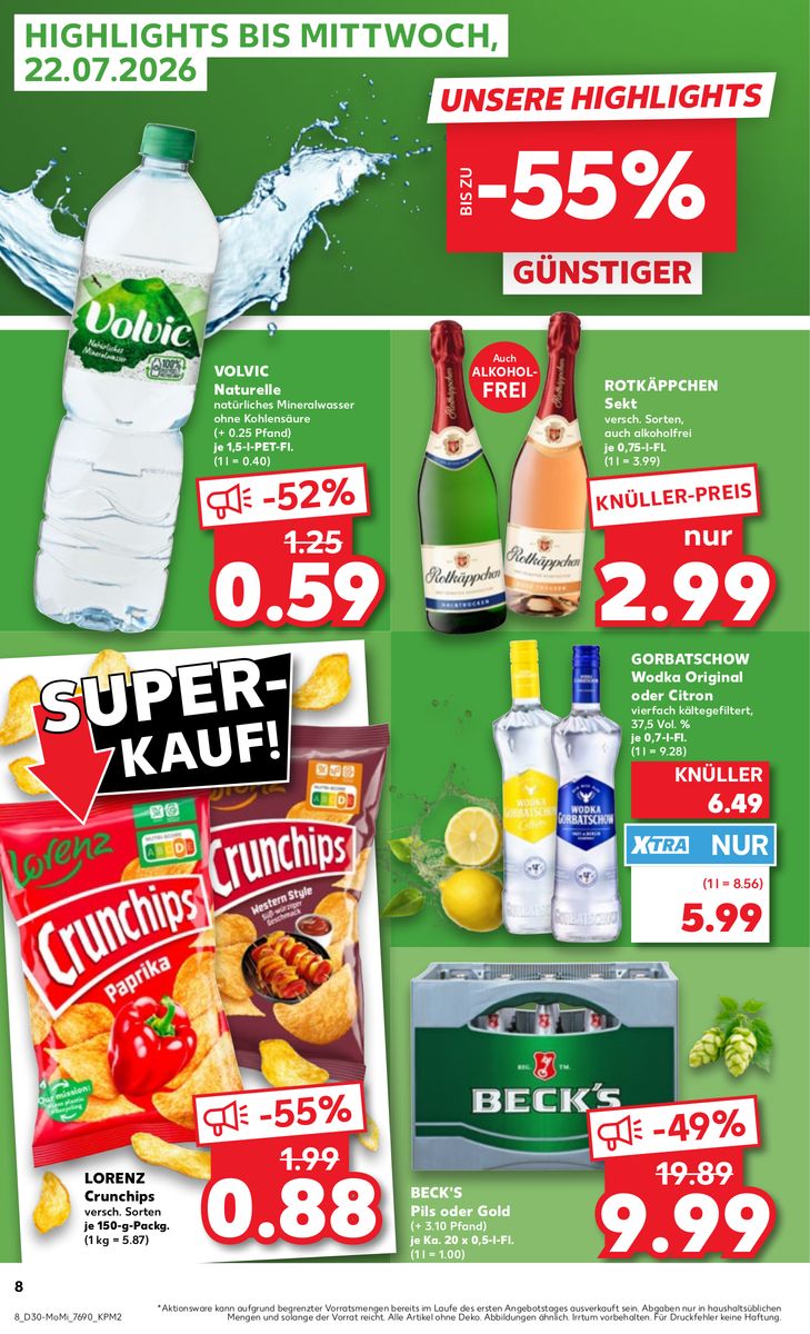 Kaufland catalog page 8 — 2026-07-20 to 2026-07-22